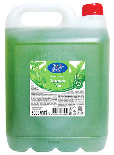 

Жидкое мыло Flower Shop заживляющее с экстрактом зеленого чая 5л