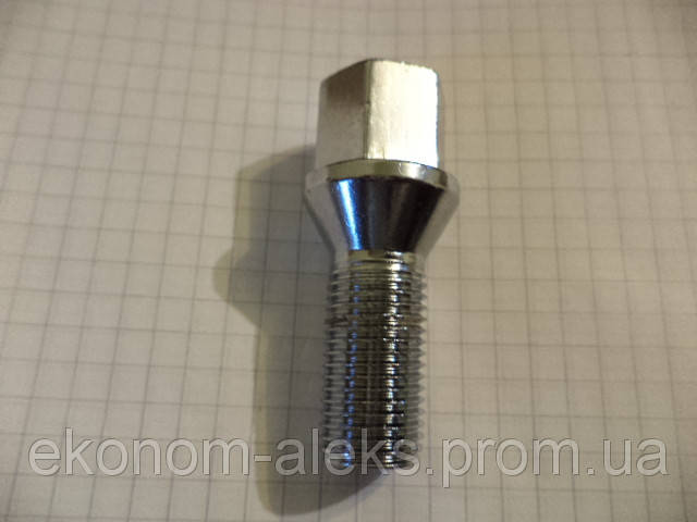 

Болт M14X1,50X28 Хром Конус с выступом ключ 17 мм