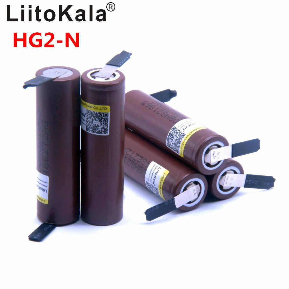 

Оригинальный Высокотоковый Аккумулятор LiitoKala HG2-N 18650 3000mAh 30A Li-Ion с лепестками под пайку