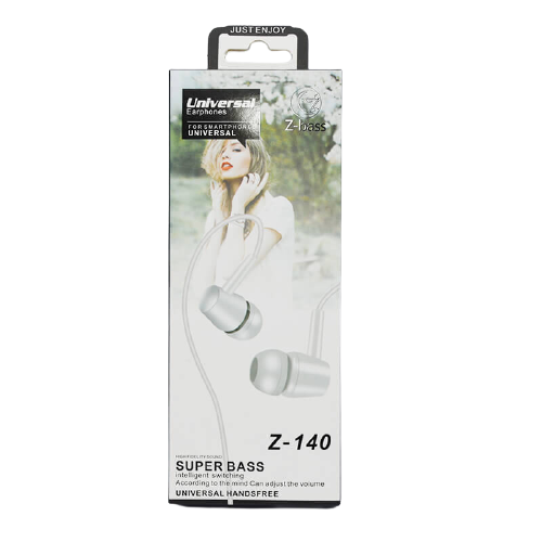 

Навушники Z-140 Super Bass White Наушники проводные, Белый