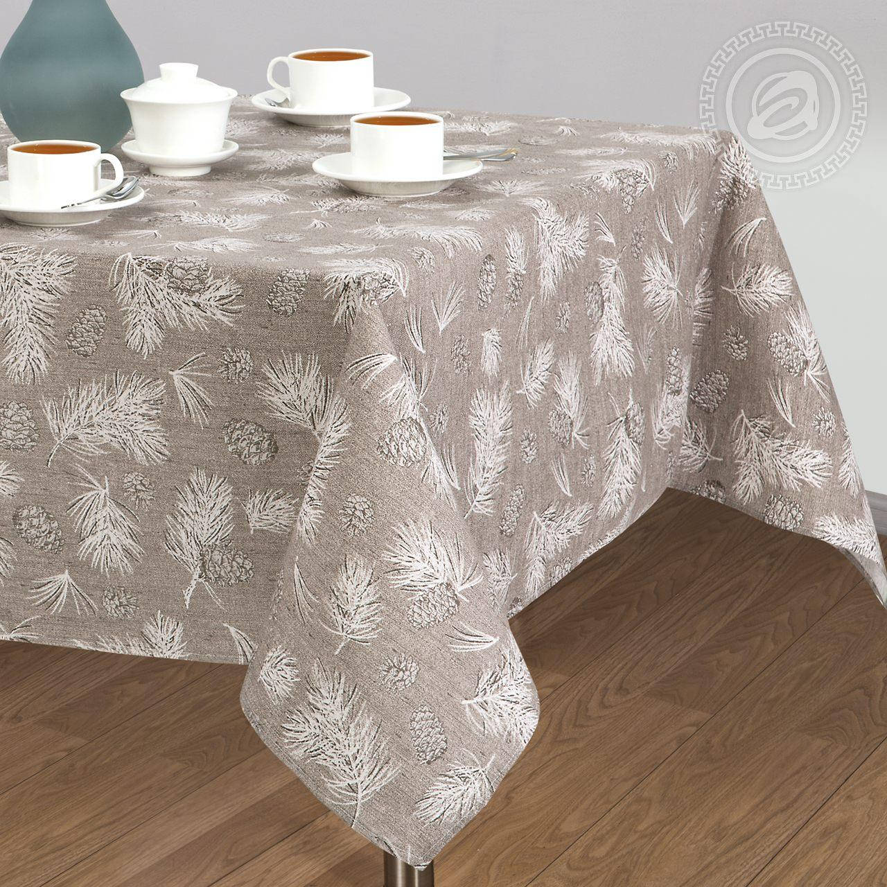 

Скатерть льняная "Шишкин лес" 1.5м х 1.1м (кухонный стол)