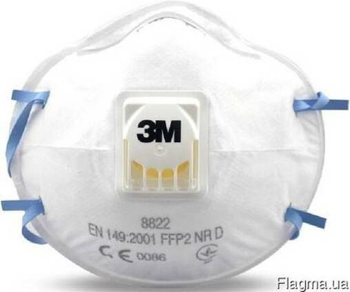 

Респиратор с клапаном 3М 8822 FFP2 противоарозольный