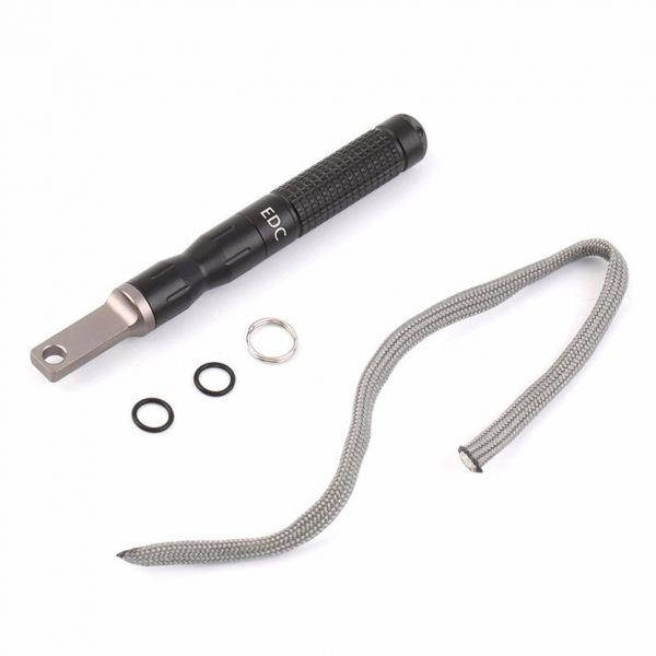 

Туристическое Огниво EDC В алюминиевом герметичном корпусе. черный