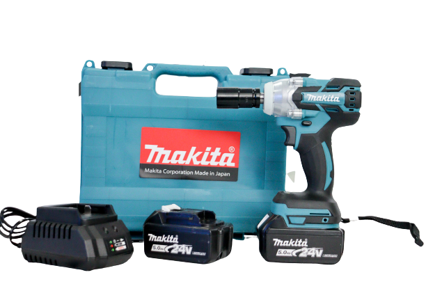 

Гайковёрт ударный бесщёточный Makita DTW285 аккумуляторный 24в 5а/ч
