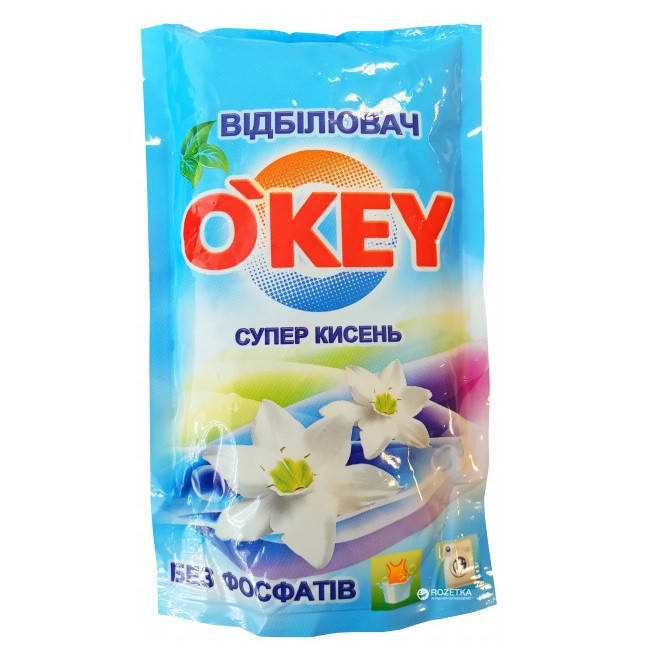 

Відбілювач O'key 200г суперкисень без фосфатів