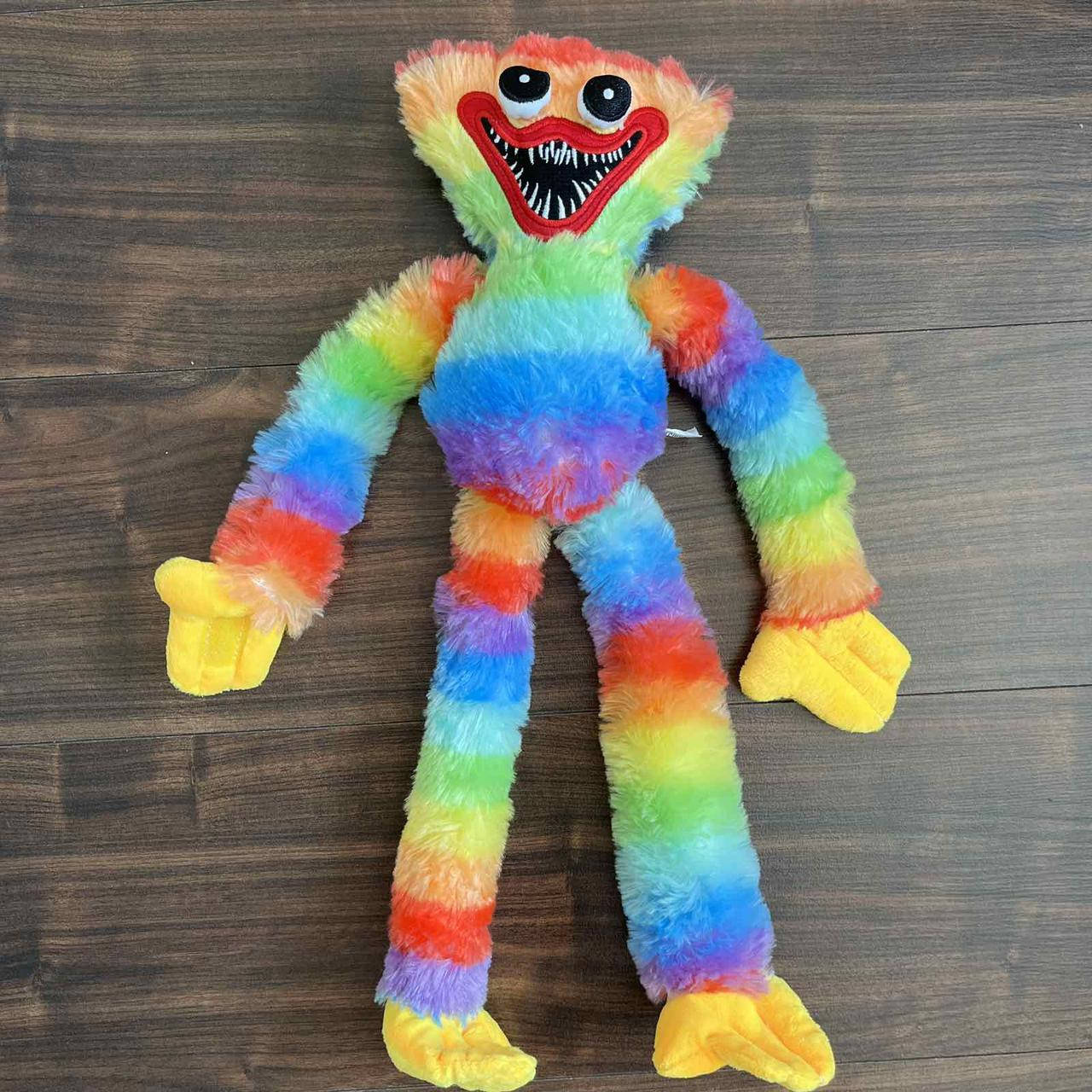 

Мягкая игрушка Хаги Ваги из видеоигры Huggy Wuggy радужный 40 см, Разные цвета