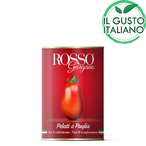 

Rosso Gargano Pelati Целые очищенные помидоры в собственном соку 400 гр