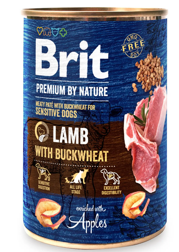 

Brit Premium консерва для собак 800г (мясной паштет с ягнёнком)