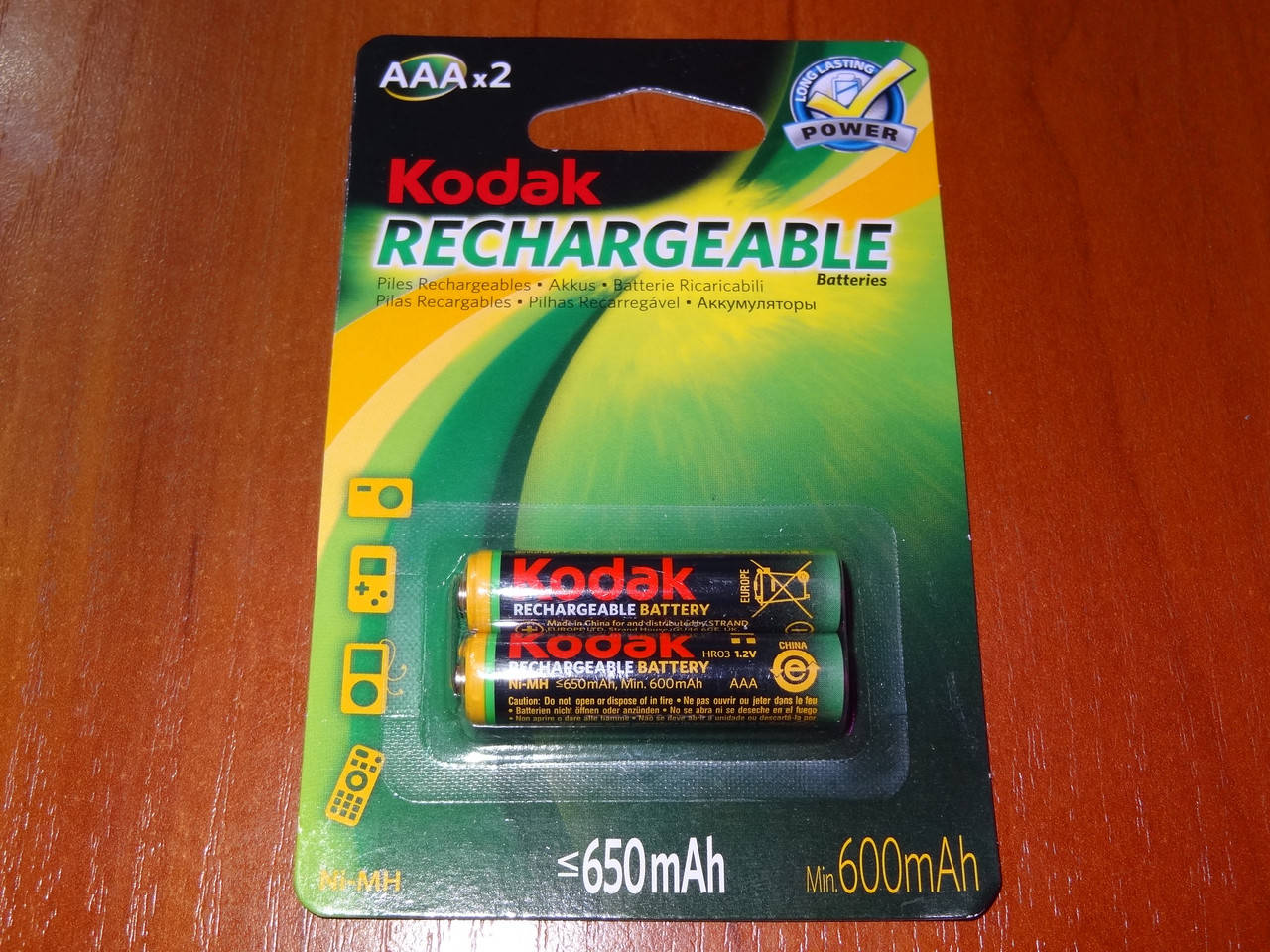 

Аккумулятор ААА Ni-Mh HR03 Kodak 650 мАч - 1 шт
