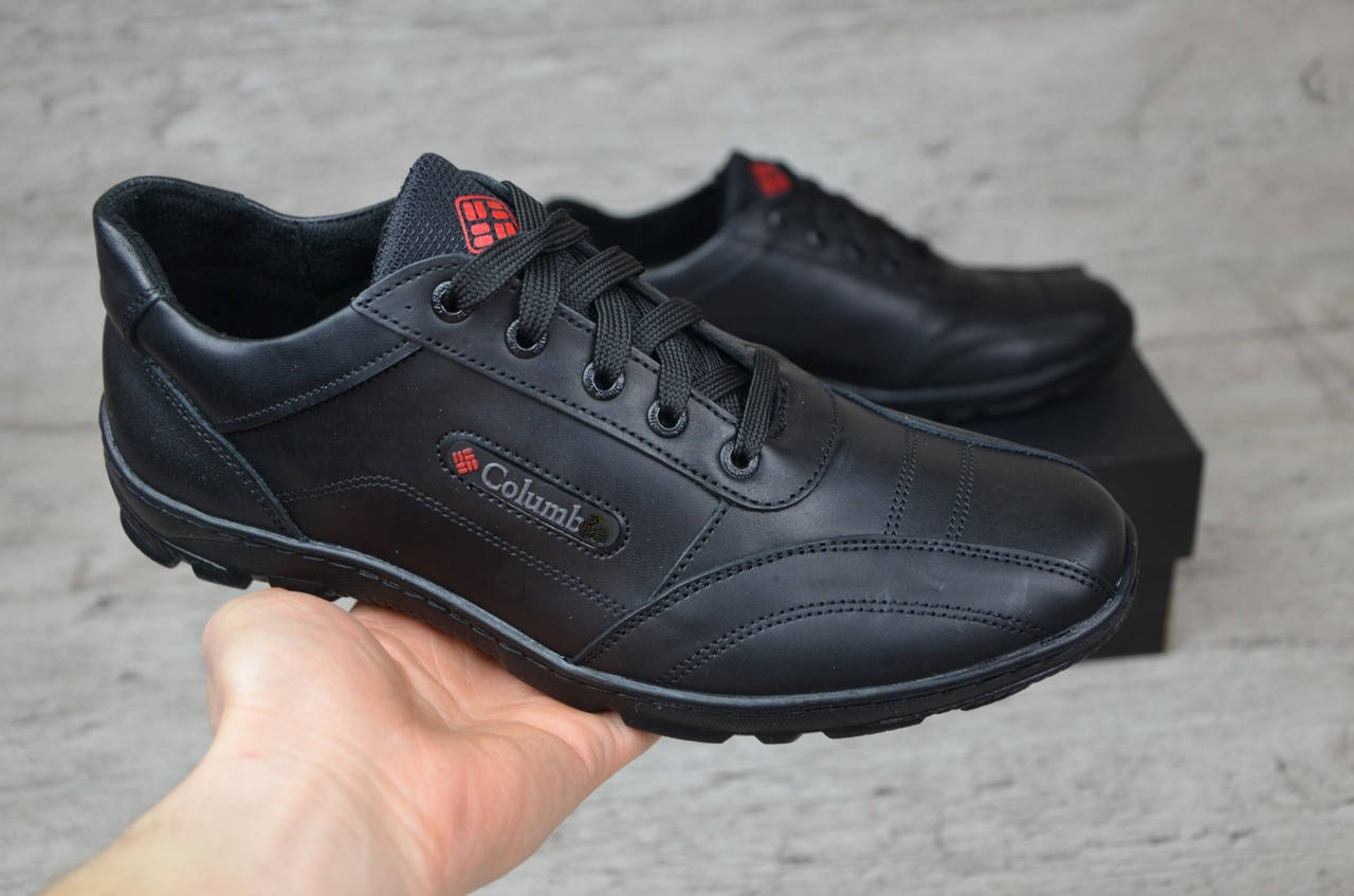 

LIMAR ZK SPORT мужские кожаные прошитые туфли кроссовки 45(30см), Черный