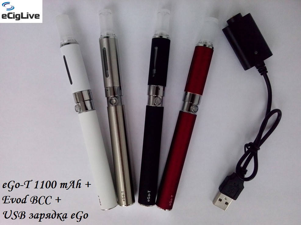 

Электронные сигареты EGO-T 1100 mAh+Evod BCC, Разные цвета
