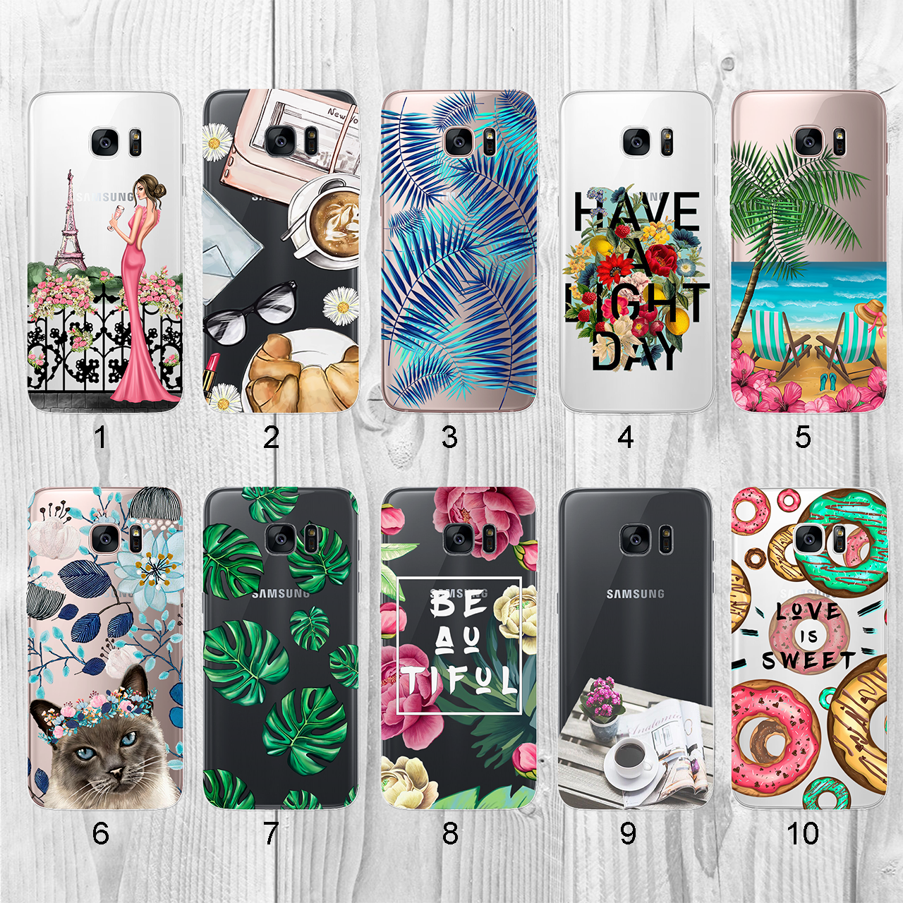 

Силиконовый чехол с рисунком для Samsung Galaxy S7 G930 (new collection)
