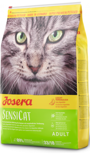 

Сухой корм Josera (Йозера) SensiCat для кошек с чувствительным желудком (птица) 0.4 кг