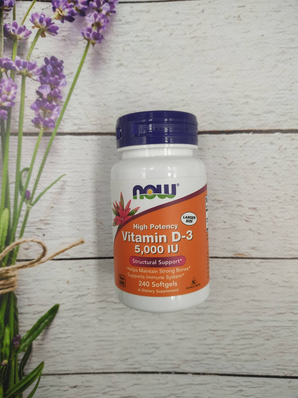 

NOW Foods Vitamin D-3 5000 IU (240 softgel) витамин д3
