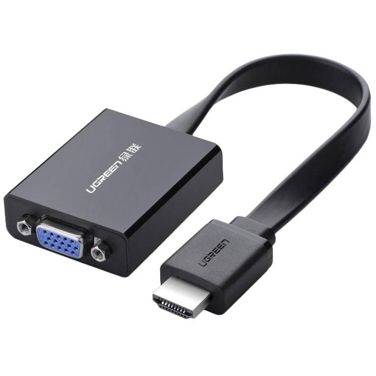 

Адаптер Ugreen MM103 HDMI to VGA Converter 25cm Black (40248), Черный