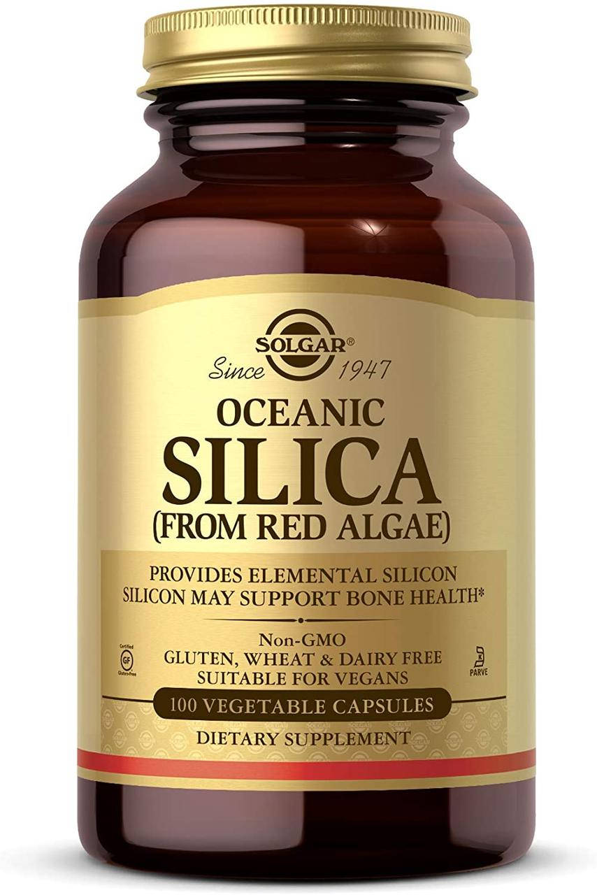 

Кремний из красных водорослей Solgar Oceanic Silica From Red Algae 100 капсул