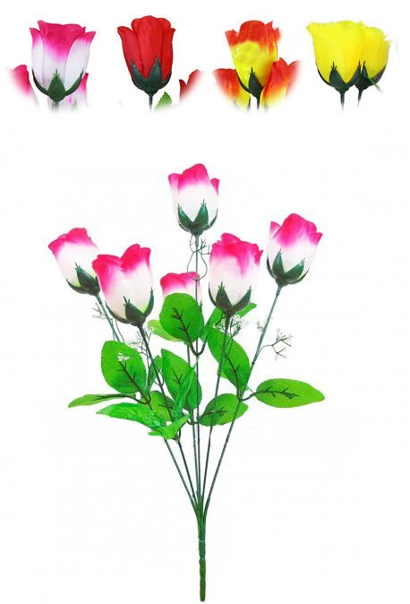 

Букет искусственный "Роза"на 6 голов 470мм цвета микс