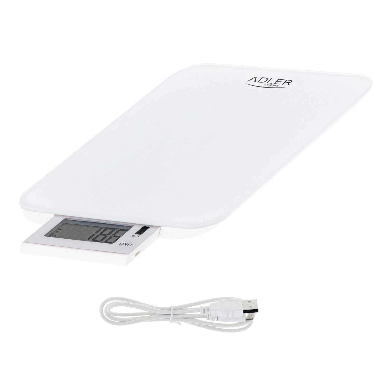 

Adler ad 3167w Кухонні ваги - 10 кг - зарядка через USB