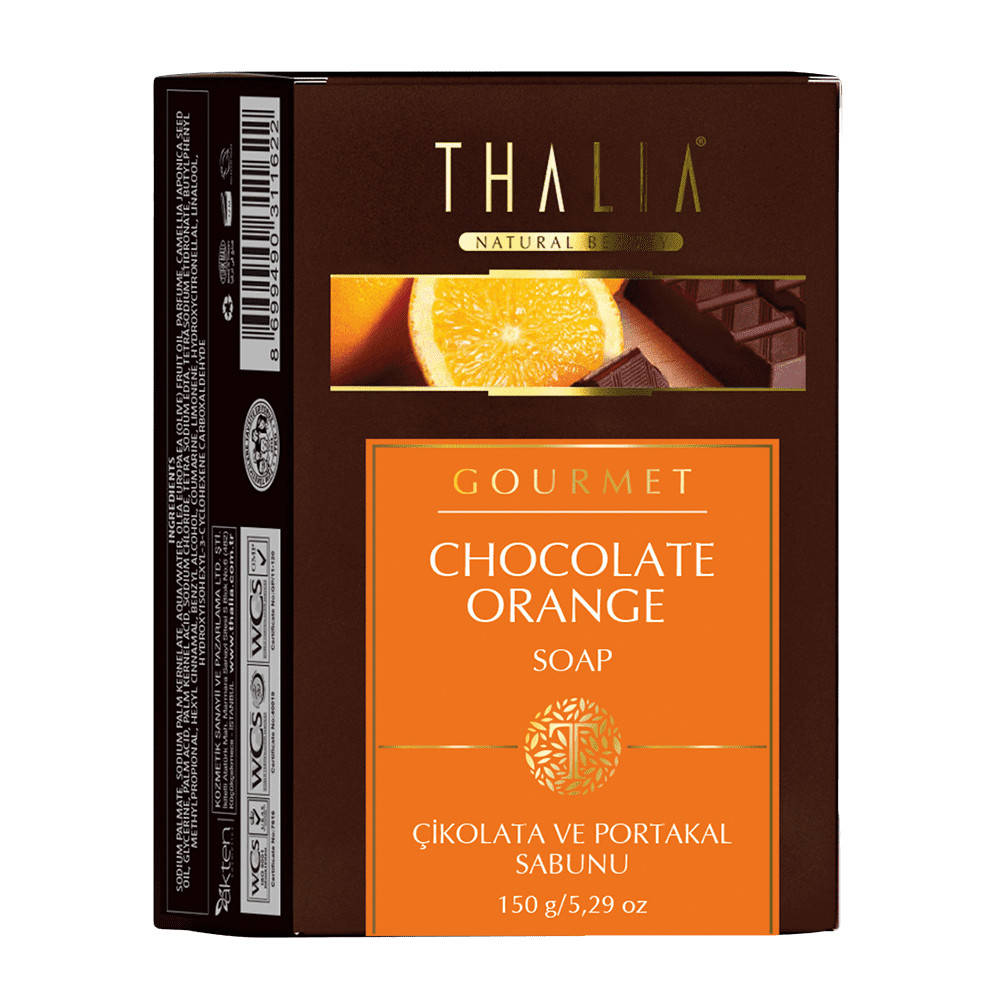 

Натуральное мыло с шоколадом и апельсином THALIA 150 г