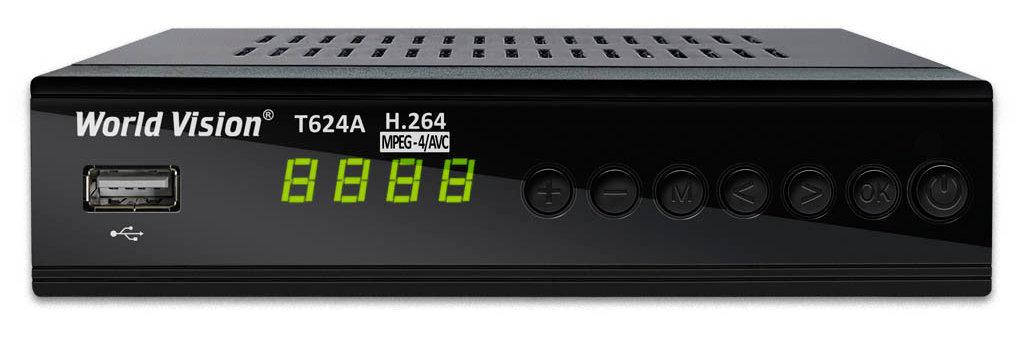 

World Vision T624A HD - Т2 Тюнер с обучаемым пультом