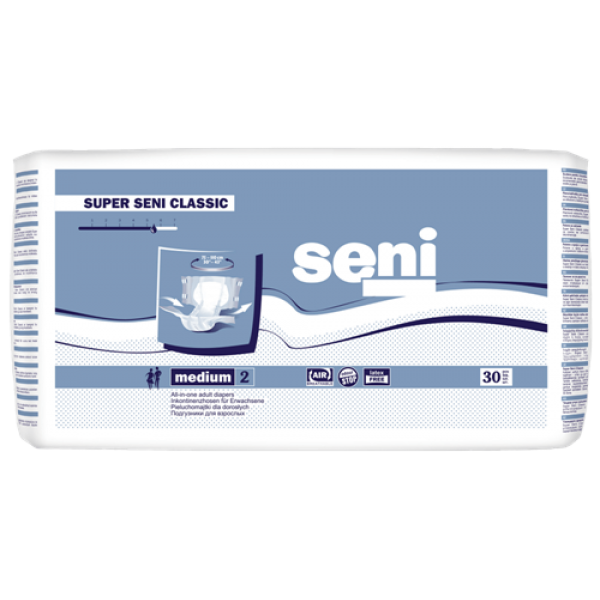 

Подгузники для взрослых Super Seni Classic 2 размер M, 30 шт