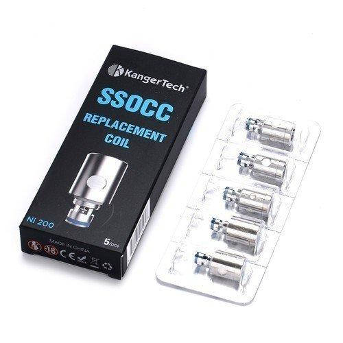 

Сменный испаритель от KangerTech SSOCC Ni 200 Coil Original Version в упаковке 5 штук на 0.15 Ом