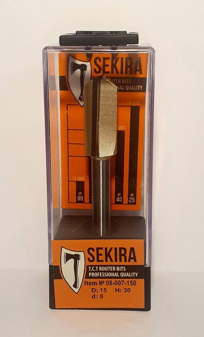 

Фреза пазовая прямая Sekira D15 d8 L90 h30 (08-007-150)