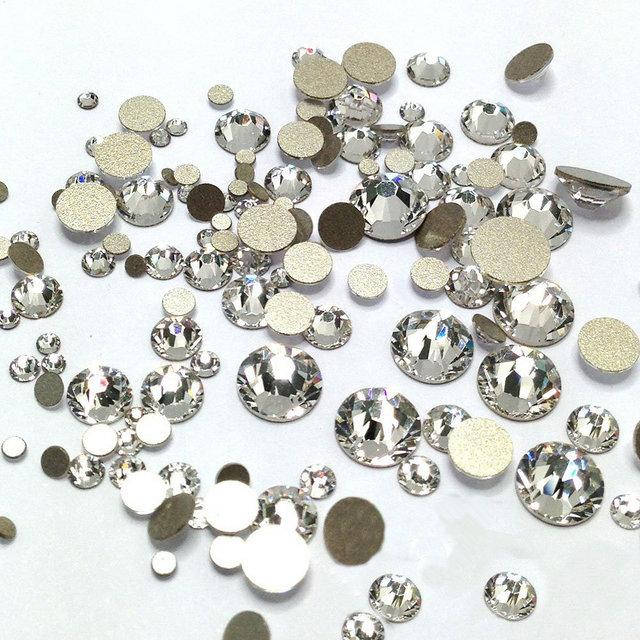 

Стразы Swarovski crystal ,SS ассорти - микс разные размеры (1400 шт)