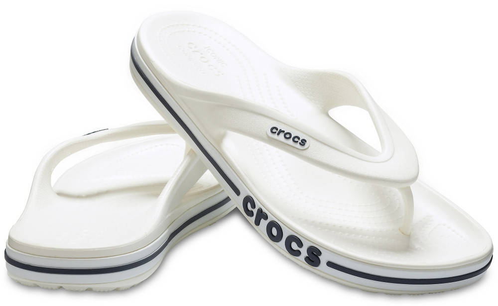 

Вьетнамки Crocs Bayaband Flip белые 37