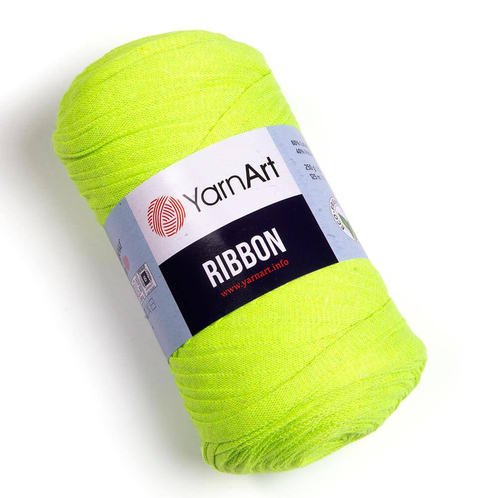 

Пряжа YarnArt Ribbon 801 неон