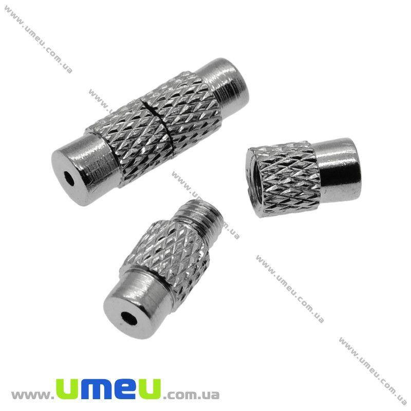 

Замок винтовой, Темное серебро, 12х4 мм, 1 шт (ZAM-004147)