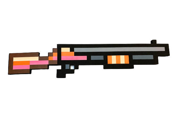 

Пиксельный дробовик Minecraft 76см