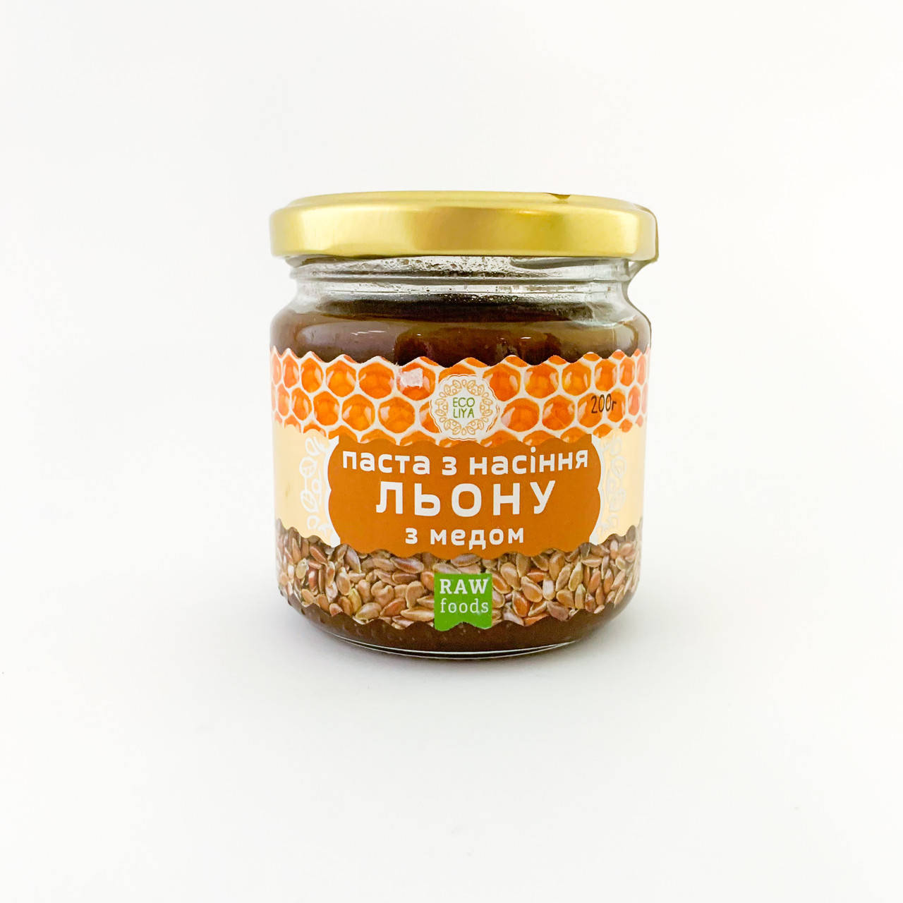 

Паста из семян льна с медом, 200 г, Эколия