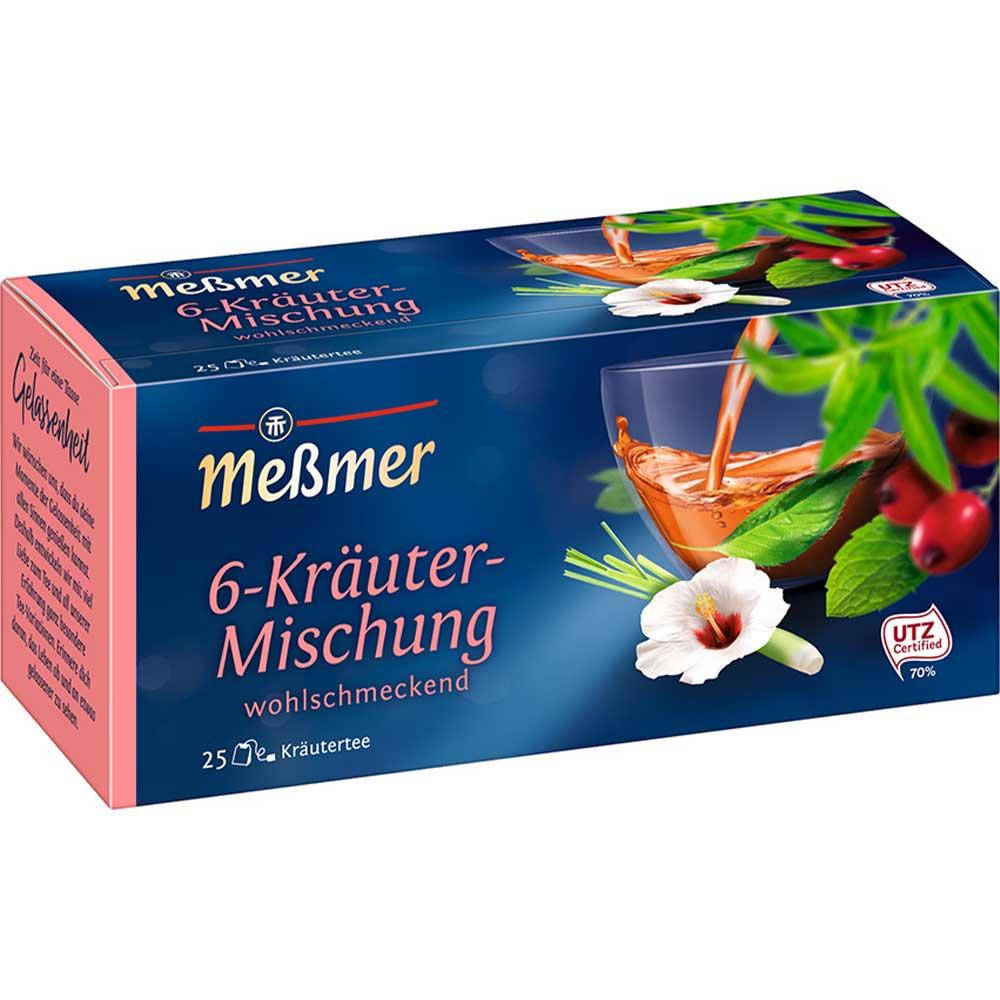 

Чай Messmer 6 Krauter Mischung Смесь 6 трав 25s 50 g