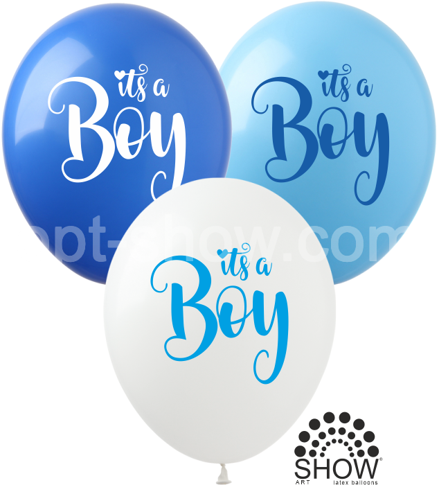 

Латексный шарик ArtShow 12"(30 см) It's a Boy, Разные цвета