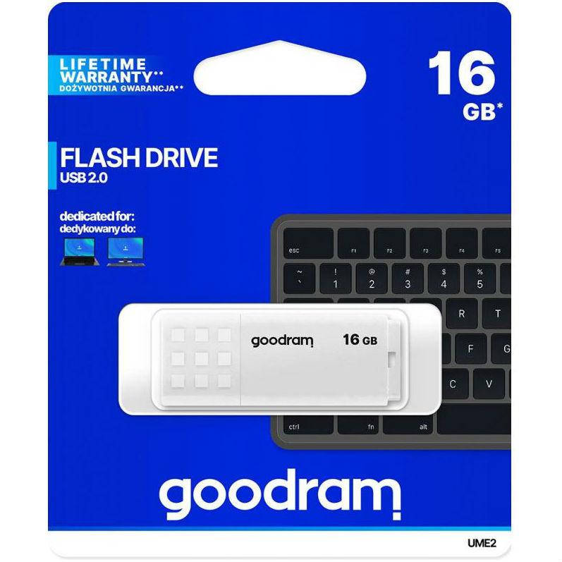 

Флеш память 16GB USB Goodram UME2 White (UME2-0160W0R11), Белый