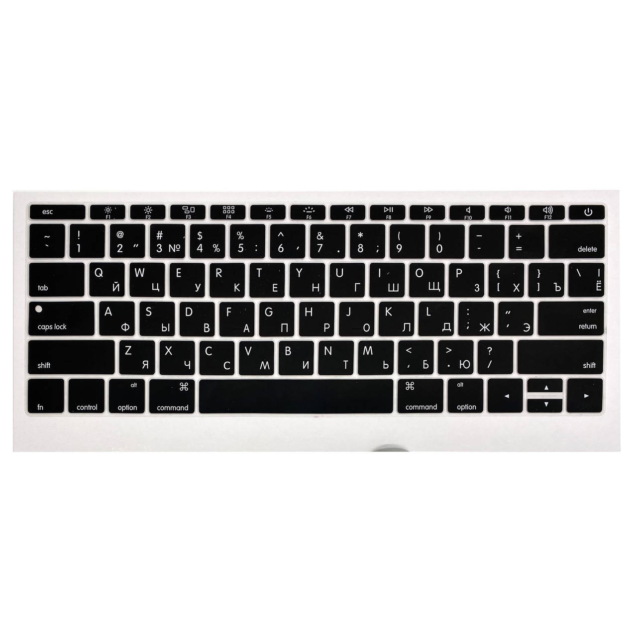 

Накладка силикон на клавиатуру для Apple MacBook Pro 13" A1708 (2016 - 2017) USA (06786) (black), Черный