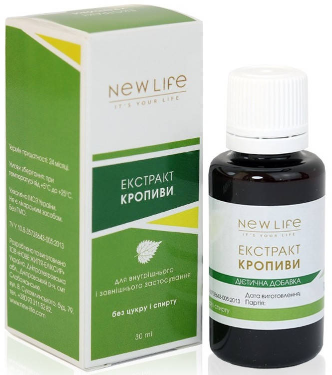 

Крапивы Экстракт Новая Жизнь (New Life) 30 мл