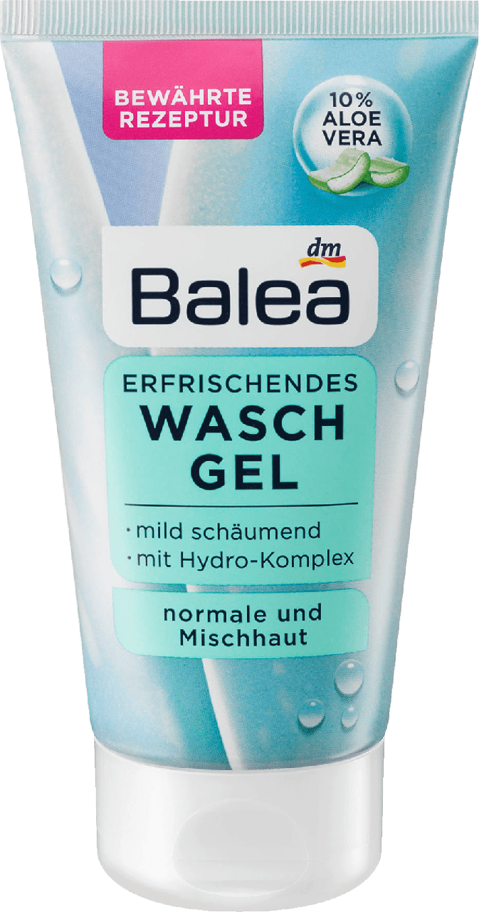 

Гель для умывания лица Balea Erfrischendes mit Aloe Vera, 150 ml