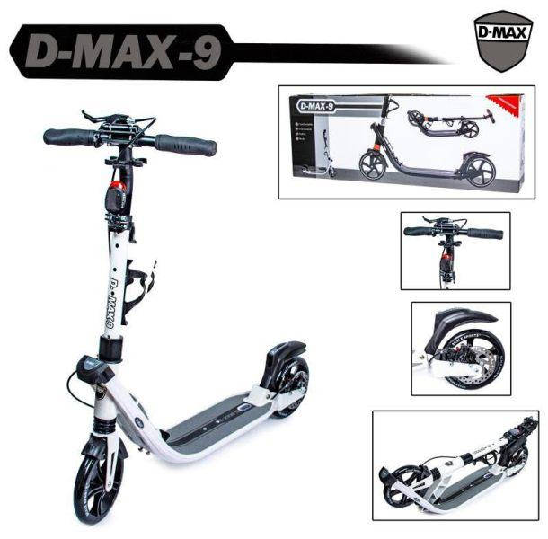 

Двухколесный самокат Scale Sports. D-Max-9. White. Дисковый тормоз!, Белый