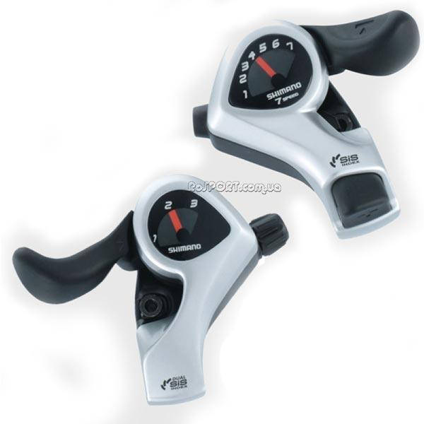 

Манетки Shimano SL-TX50 Tourney 3*7 серый (SL-TX50)