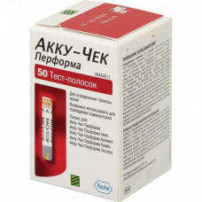 

Тест-полоски для глюкометра Акку-Чек Перформа (Accu-Chek Performa) 50 шт.
