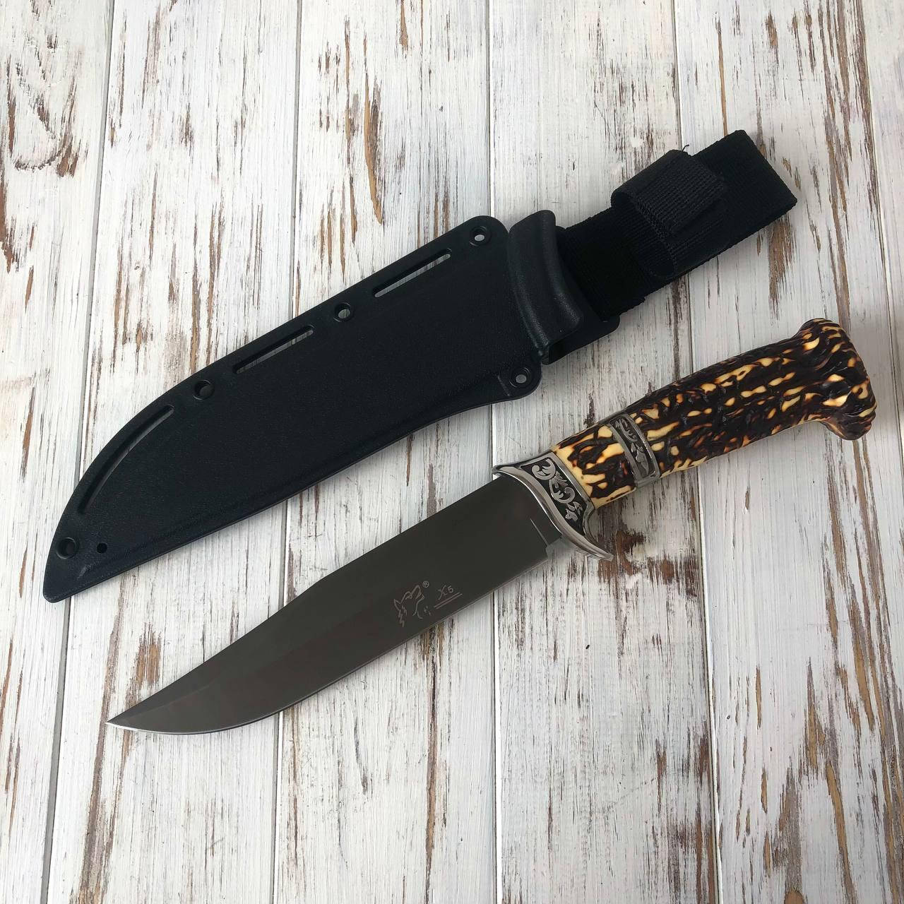 

Охотничий нож "ВОЛКОДАВ" с пластиковыми ножнами 30,5 см