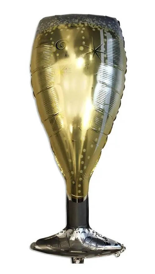 

Фольгированная фигура "Бокал игристого вина" 44х100см Китай