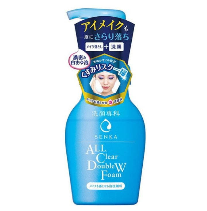 

Очищающая пенка для снятия макияжа Shiseido Hada - Senka All Clear Double W Foam 150мл