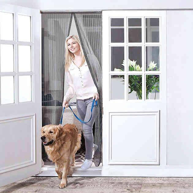 

Антимоскитная сетка 1,2 х 2,0 м для дверей на магнитах MVM MN-1200 T, цвет серый титан