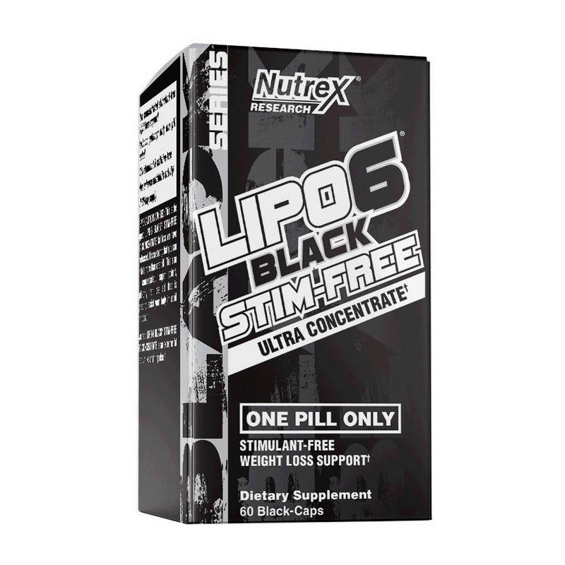 

Жиросжигатель Nutrex Lipo 6 Black Stim-Free Ultra Concentrate (60 black-caps) нутрекс липо 6