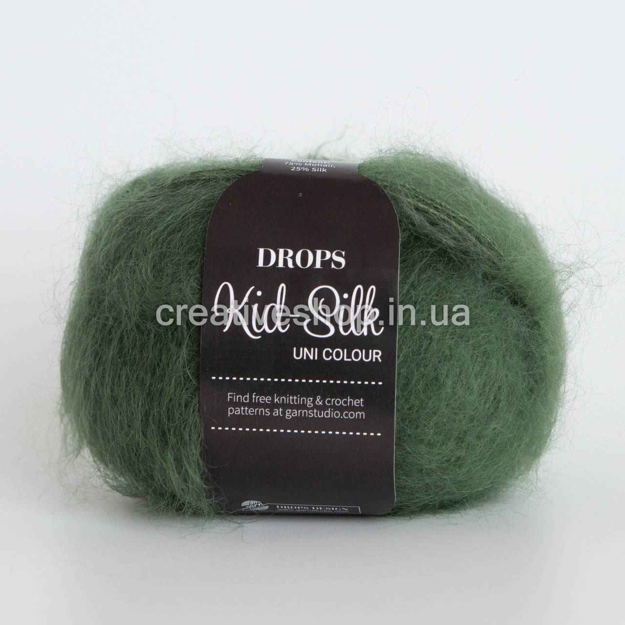 

Пряжа Drops Kid Silk (цвет 19 dark green)