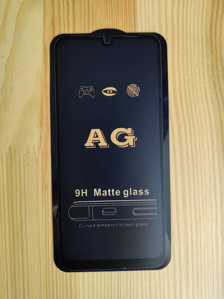 

Матовое защитное стекло для Xiaomi Redmi Note 7 9H на весь экран телефона клей по всей поверхности, Черный