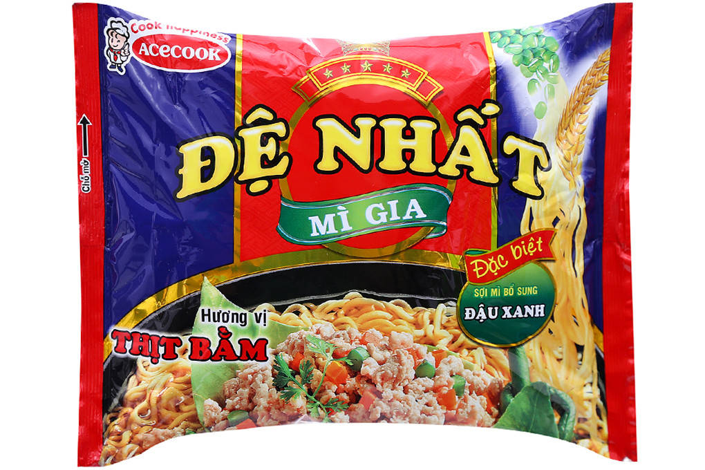 

Лапша быстрого приготовления бобы De Nhat Mi Gia 83гр (Вьетнам)